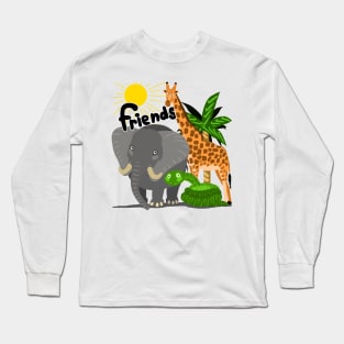 friends funny animals Long Sleeve T-Shirt